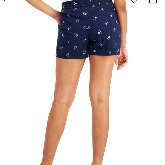 Style & Co Peace-Print Shorts - Picture 3 of 11